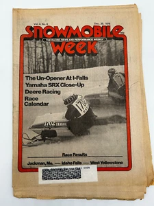 SNOWMOBILE WEEK Rennmagazin Zeitung Publikation 20. Dezember 1976 Vintage - Bild 1 von 5