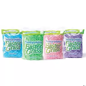 Pastel Color Biodegradable Spring Decor Easter Grass Shred Plastic Gift Baske... - Picture 1 of 5