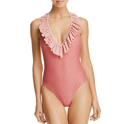 Tularosa 264688 Womens Maisie Printed Ruffled One-Piece Swimsuit Size Medium - Image 1 of 2