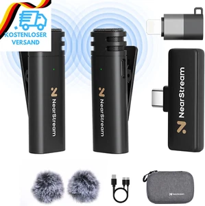 Nearstream Mini Wireless Lavalier Mikrofon Für PC, Computer, Revers Smartphone, - Bild 1 von 12