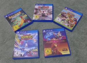 5 SCHÖNE PLAYSTATION 4 SPIELE - HARVEST MOON - WORMS - RAYMAN - SONIC - ALADDIN - Bild 1 von 3