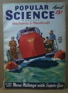 Popular Science Magazine ~ April 1940 ~ Pontoons - Imagen 1 de 4