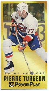 1993-94 Fleer PowerPlay Point Leaders Insert #19 Pierre Turgeon N.Y. Islanders - Foto 1 di 2