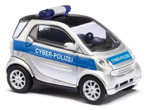 Maquette de Voiture Busch (H0 46149): Smart Fortwo Facelift, Cyber-Polizei - Picture 1 of 1