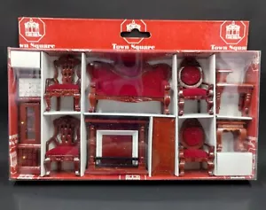 NIB Town Square Dollhouse Miniatures Living Room Set 1:24 Half Scale - Picture 1 of 3