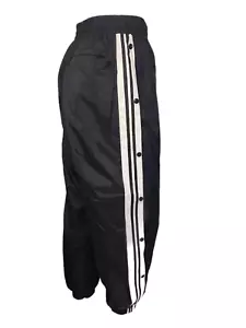 Mens New Lined Windbreaker Track Sports Pants Ankle Zip Pockets Medium PU Coated - Picture 1 of 8