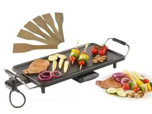 Parrilla Eléctrica Teppanyaki Mesa Plancha Barbacoa Jardín Campamento 8 Espátulas - Imagen 1 de 6