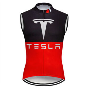 Sleeveless Jersey Vest Bike Black Red MTB Cycling Shirt Sports Clothing
