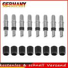 8pcs EP2 German Valve Cores with Caps for Bike Inner Tube Replacement Parts