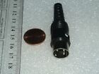 set of 2 pieces  3 Pin Din Plug Connector with Plastic Handle  1980"s