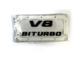 Mercedes-AMG Schriftzug Typo "V8 BITURBO" schwarz  - A4638175000 - W463 G-Klasse - Bild 1 von 2