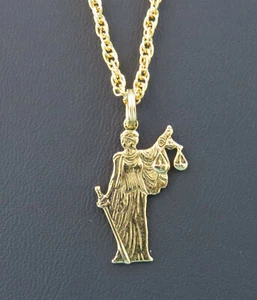 Collar Abogada Dama Justicia Abogado Consejero Escalas Miembro Legal de la Ley de Abogados - Imagen 1 de 8