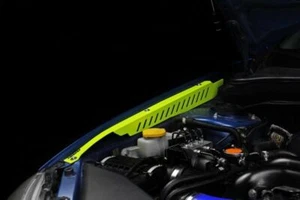 Perrin Neon Yellow Aluminum Fender Shrouds for 2008-2014 Subaru WRX & STI - Picture 1 of 5