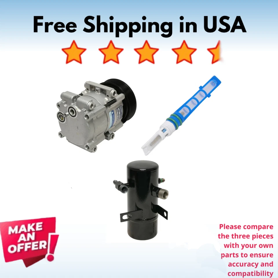 Kit Compressor Ajuste A/C Ford F-250 1994-1996, Ford F-350 1994-1997 - Imagem 1 de 4