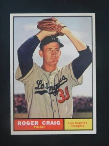 1961 Topps Baseball Card #543 Roger Craig (NM) - Picture 1 of 2