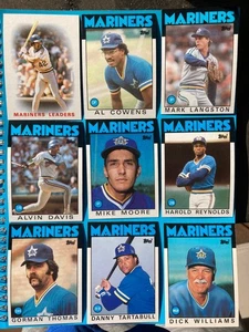 1986 topps Seattle Mariners complete team set with tradeds (34) NM/MT to MT - Bild 1 von 4