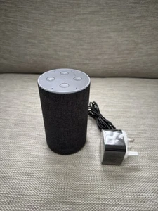 Amazon Echo (2. Generation) Smart Assistant - Anthrazit Stoff - Bild 1 von 7