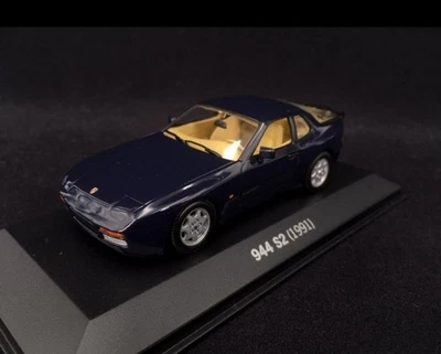 rare ! Porsche 944 s2 coupé bleu azurite 1991 - Minichamps Porsche 1/43° - Photo 1/4