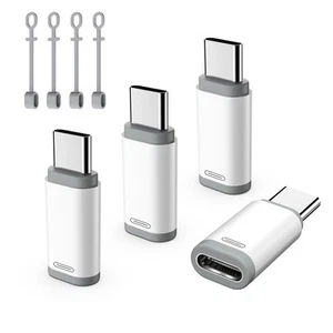 Adattatore da Lightning Femmina a USB C Maschio, Confezione da 4 Adattatore da USB C a Lightning Sup... - Foto 1 di 9