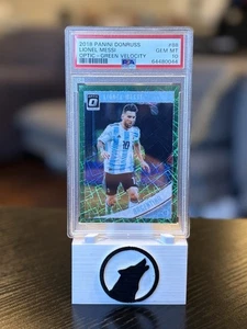 2018 Panini Donruss Lionel Messi Optic Green Velocity 161/200 PSA 10 Argentina - Picture 1 of 5