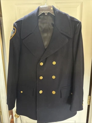 Abrigo de lana vintage 1984 NYPD Foto 1 de 4