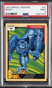 1991 BEAST SUPER-HEROES MARVEL UNIVERSE CARD # 40 GRADED PSA 9 - Picture 1 of 2