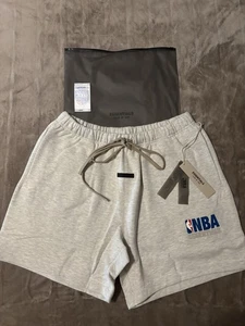 NEW NBA Fear of God Essentials Light Heather Shorts Size Large 100% Authentic ✅ - Picture 1 of 10