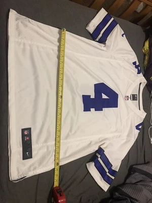 Dak Prescott Dallas Cowboys Jersey Men XL Nike On Field NFL Players White Home - Image 1 of 4