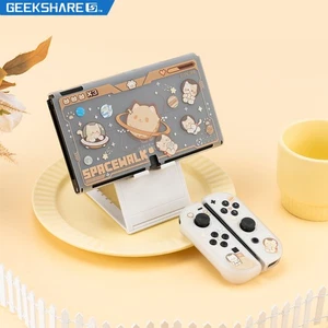 Protective Case for Nintendo Switch OLED Hard Shell Cover Space Cat - Picture 1 of 14