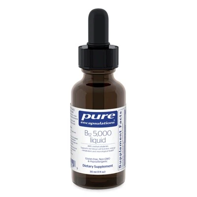 Pure Encapsulations B12 5.000 Líquido - Vitamina B12 Metilcobalamina Sup Foto 1 de 4