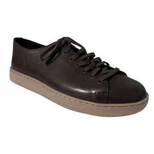 UGG Pismo Brown Leather Lace Up Low Top Casual Shoes Size 9 EU 42 - Picture 1 of 14