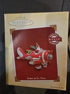 Hallmark Andenken Ornament Flugzeug Spirit Of St Nick 2005 Santa Weihnachten - Bild 1 von 1