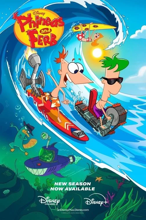 PHINEAS AND FERB - 12"x18" Original Movie TV Poster SDCC 2025 MINT Disney