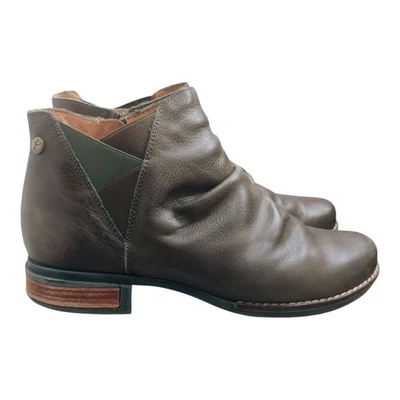 Wanda Panda Mujer Cuero Verde Oscuro Viela Botines Talla 7.5/38 Hecho en España Foto 1 de 4