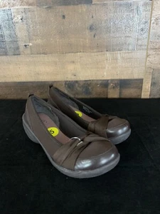Easy Spirit e360 braune bequeme Slipper Keilabsatzschuh Größe 5 - Bild 1 von 5