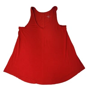 Merona Red V-Neck Tank Top Womens Size Small Lightweight Comfy  - Picture 1 of 6