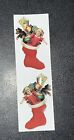Autocollants de Noël The Gifted Line Toys in a sock flambant neufs 2 feuilles par