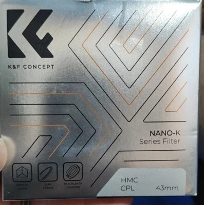 K&F Concept Circular Polarizer CPL Filter For Camera Lens  37-82mm NANO-K/X/PRO - Image 1 of 2