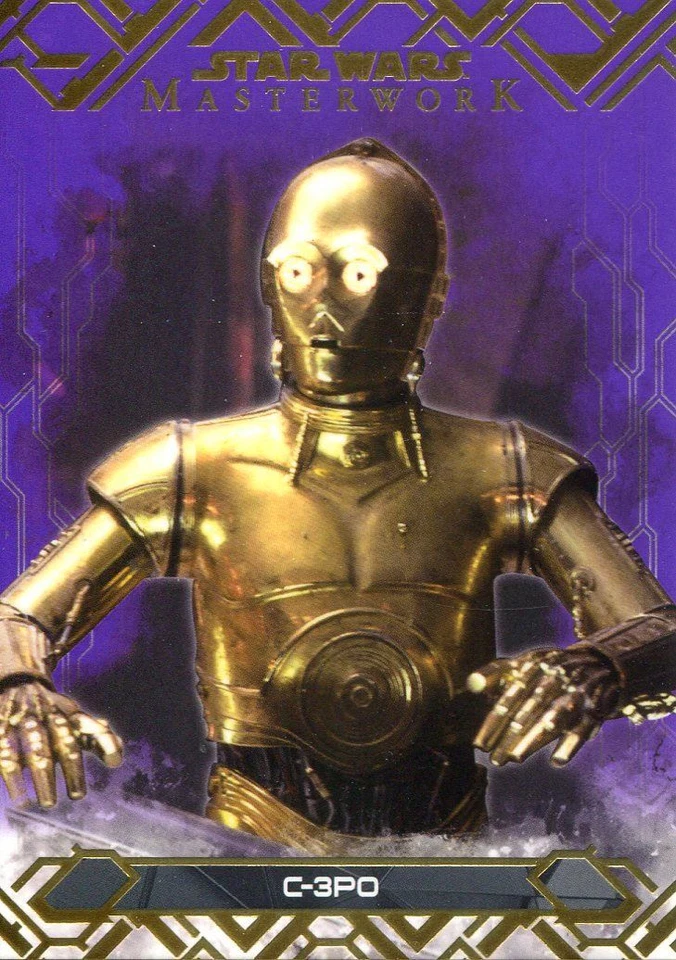 Star Wars Masterwork 2017 Purple Base Card #44 C-3PO - Image 1 of 1