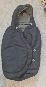 Maxi-Cosi Pebble Cabriofix Citi Rock Car Seat Footmuff Cosy Toes Black grey stri - Picture 1 of 5