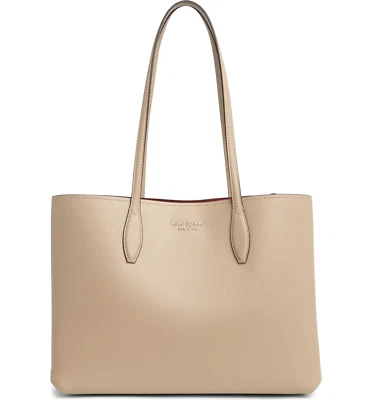 New Kate Spade All Day Large Tote Leather Timeless Taupe - Image 1 of 4