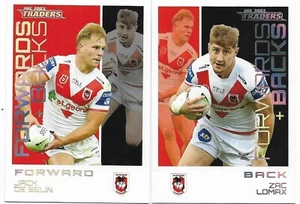 2023 Nrl Traders Forwards & Backs Parallel - DRAGONS - Picture 1 of 2