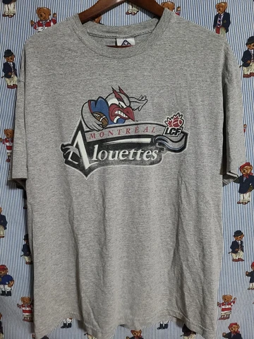 Vintage 90s  Montreal Alouettes CFL Football Y2K T-Shirt  XL Cover