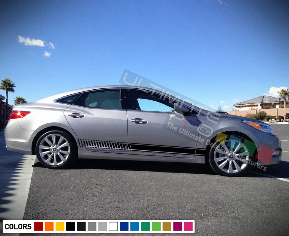 Sticker Decal Vinyl Side Door Stripes for Hyundai Azera Sport Lip exterior tune - Image 1 of 4