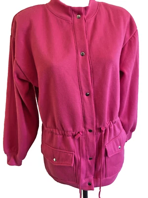 Blair розовый кнопка куртка средний M 80-х 90-х Z63 - Изображение 1 из 4