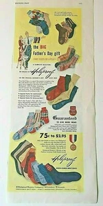 Vintage Ad Print Holeproof Socks,for Father's Day ", 1950 5.5 x 13.5 - Picture 1 of 2