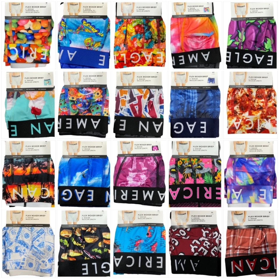 Nuevo con etiquetas Calzoncillo Boxer Flexible American Eagle 6" Entrepierna Talla XS-S-M-L-XL #20 Foto 1 de 1