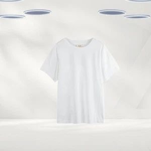 Ex Hush Women’s Short Sleeve Bria Boxy Cotton T-Shirt in White (Defect) - Picture 1 of 3