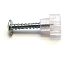 Pet Carrier / Kennel Replacement Plastic Nut - Metal Bolt Fasteners - CLEAR-16pk - Picture 1 of 1