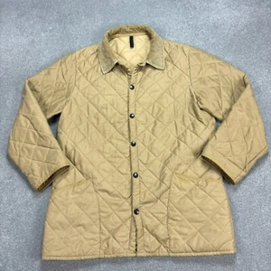 Barbour Jacket Adult Medium Brown Quilted Country Hunting Field Coat Mens - Picture 1 of 12